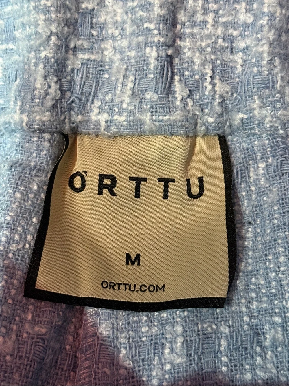ORTTU Light Blue Tweed Cropped Pants Men’s Sz M